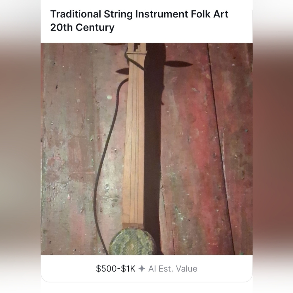 Traditional String Instrument Folk Art
